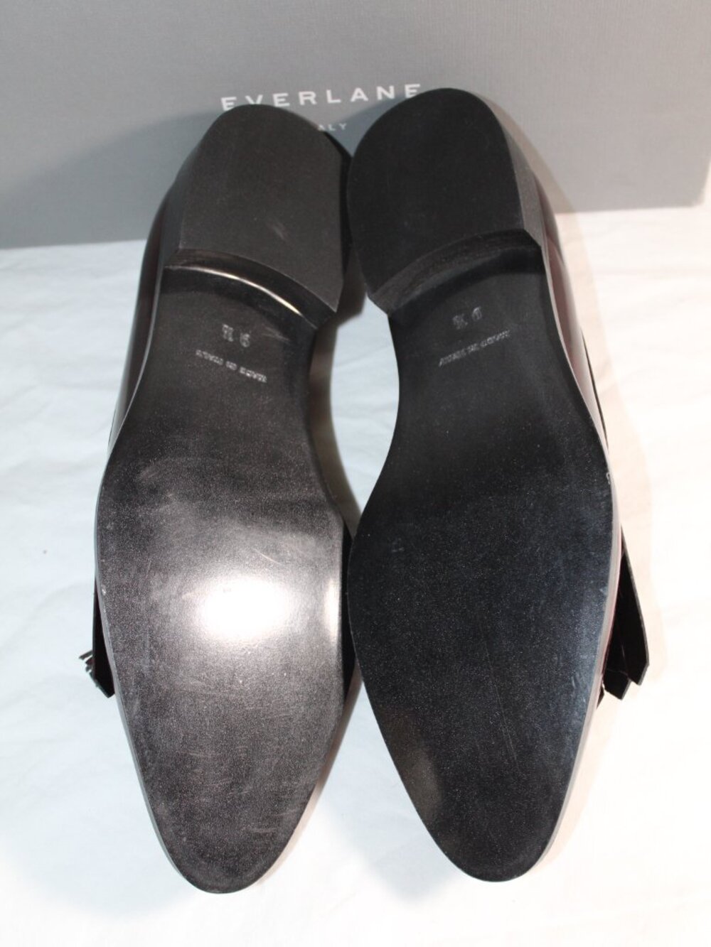 NWB Everlane Cordovan Tassel Fringe Loafers Flats Slip Ons Leather 9.5 - Picture 6 of 8
